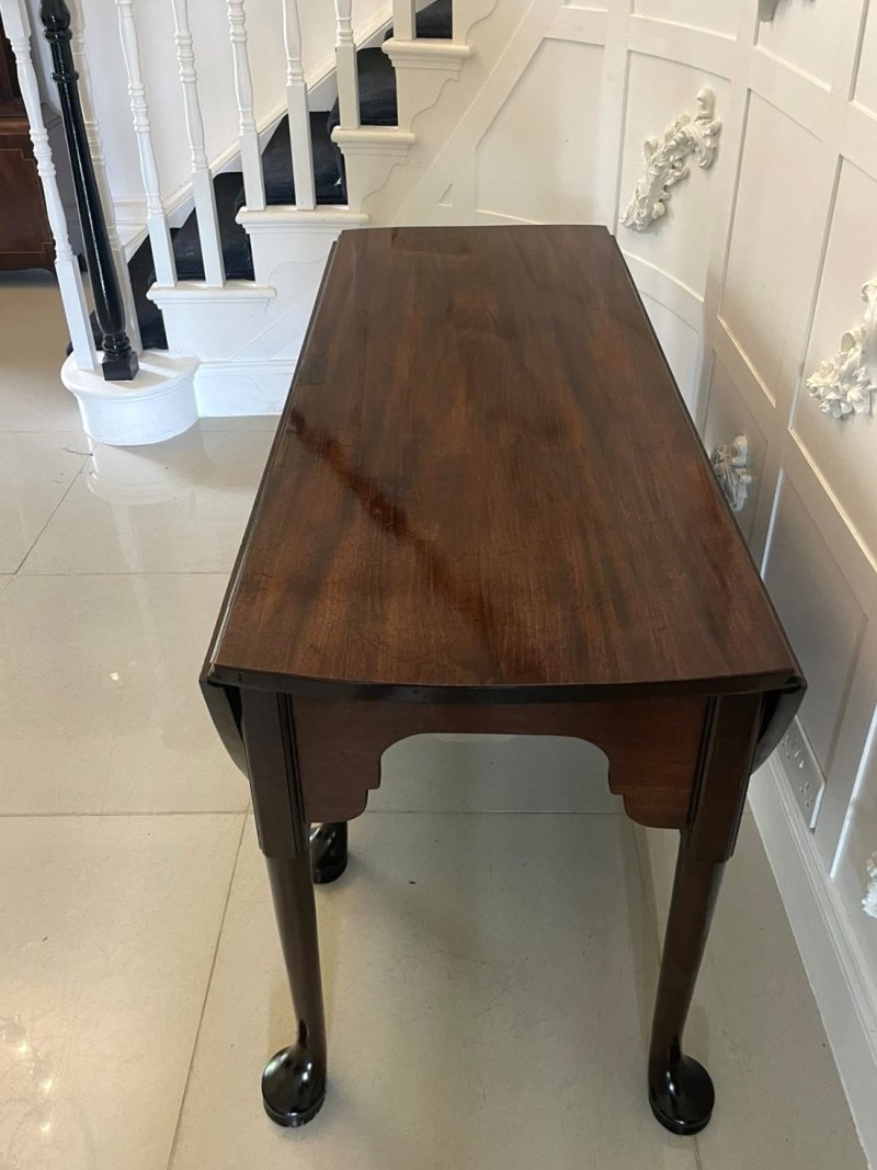 Outstanding Quality Large Unusual Antique George III Mahogany Dining Table - Image 14